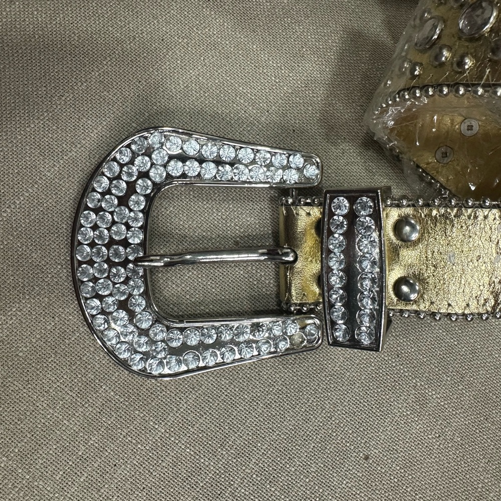 Gold and Silver Studded Belt